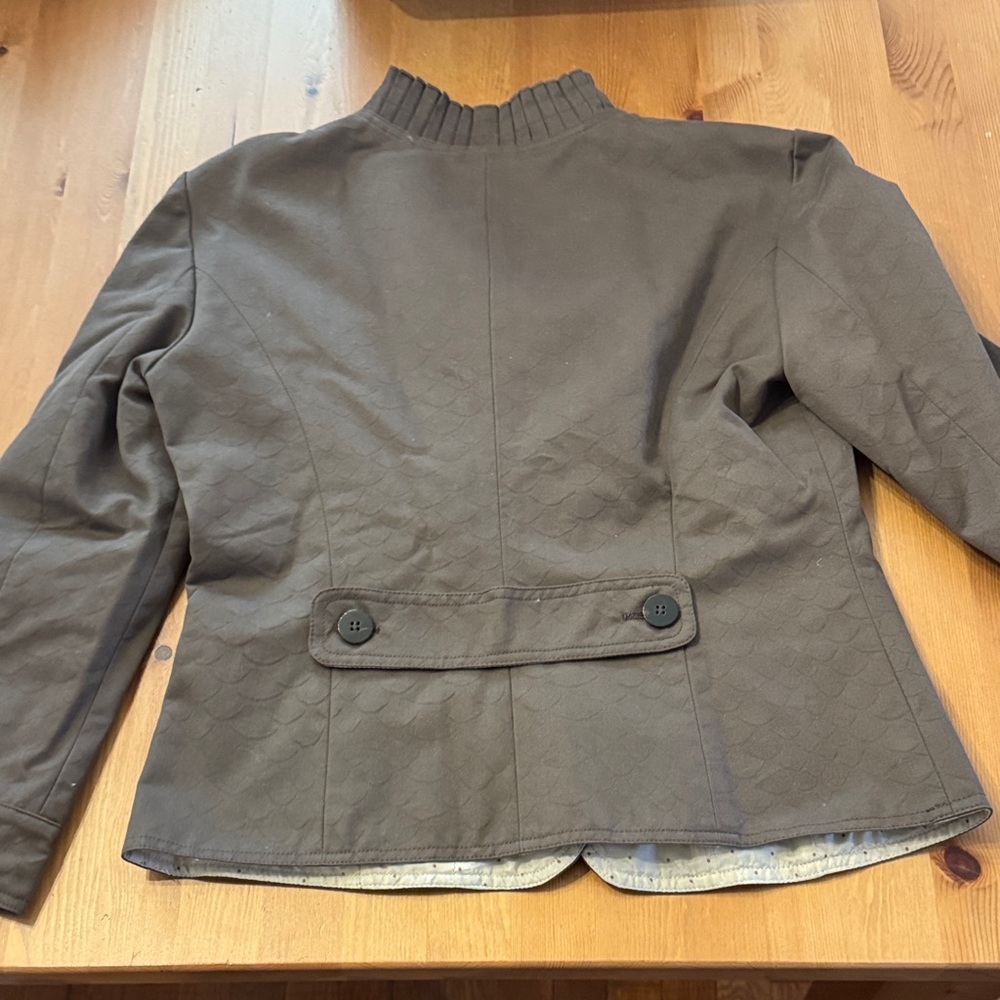 New! Armani Collezioni Textured Button-Up Jacket Size 4 - Picture 5 of 12